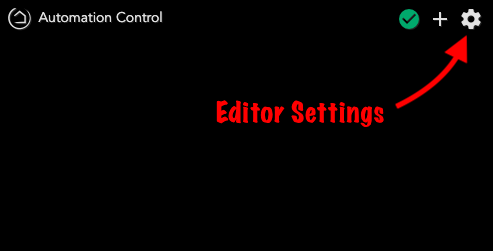 Screenshot - Dashboard Editor Settings/gear icon location