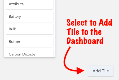 Screenshot - Dashboard Tile Added Example